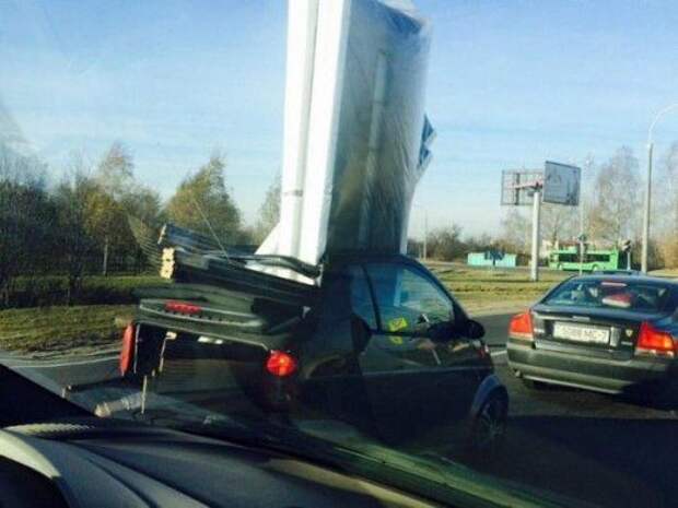 Забавные автоприколы