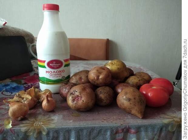 Продукты с нашей дачи и магазина