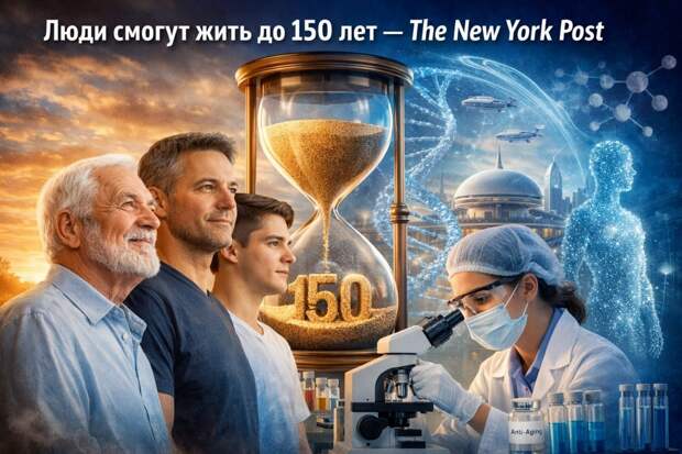 Люди смогут жить до 150 лет