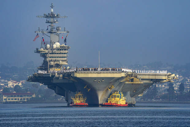 На авианосцах США у берегов Ирана начала заканчиваться еда