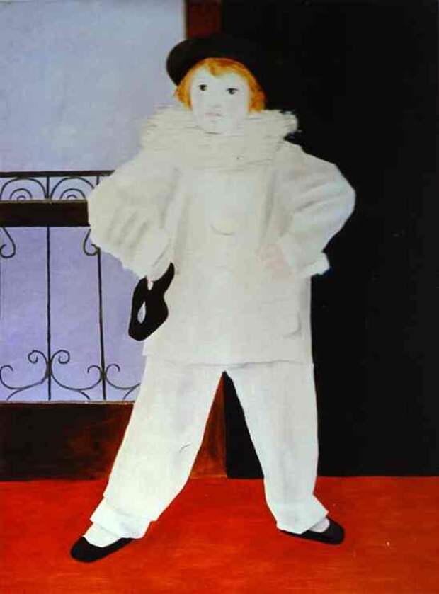 Пабло Пикассо. Поль в костюме Пьеро. 1925 год