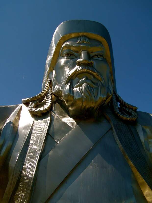 чингизхан, монголия, статуя