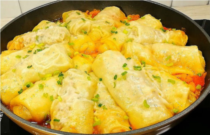 Мука, вода, фарш и сытный обед из простых продуктов готов!