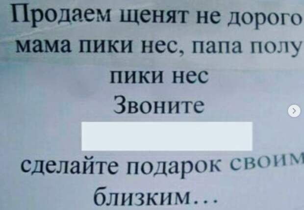 Похвастайся своей безграмотностью перед людьми и получи ничего Похвастайся своей безграмотностью перед людьми и получи ничего