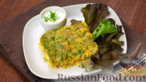Фото к рецепту: Фриттата с кабачками и сыром