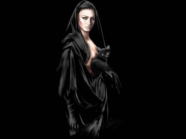 черные кошки F girl 5 28