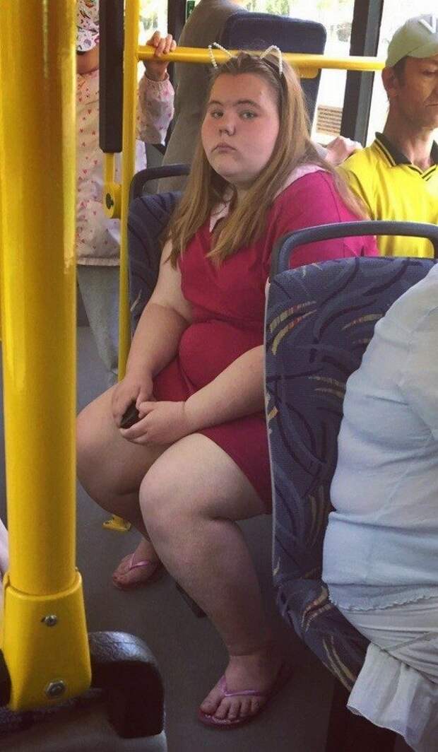 Тетка в автобусе