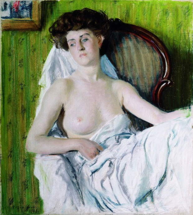 Портрет дамы. Модель. 1908 (627x700, 167Kb)