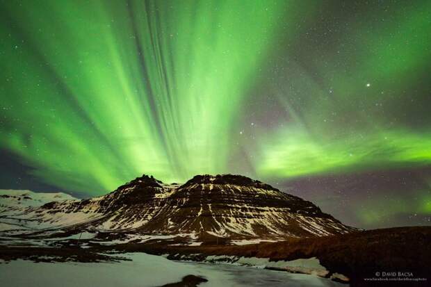 Волшебное северное сияние исландия, красиво, красивый вид, природа, путешествия, туризм, фото, фотограф
