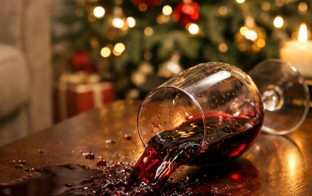 Жир, вино и свечи: как пережить застолья без следов и пятен на мебели