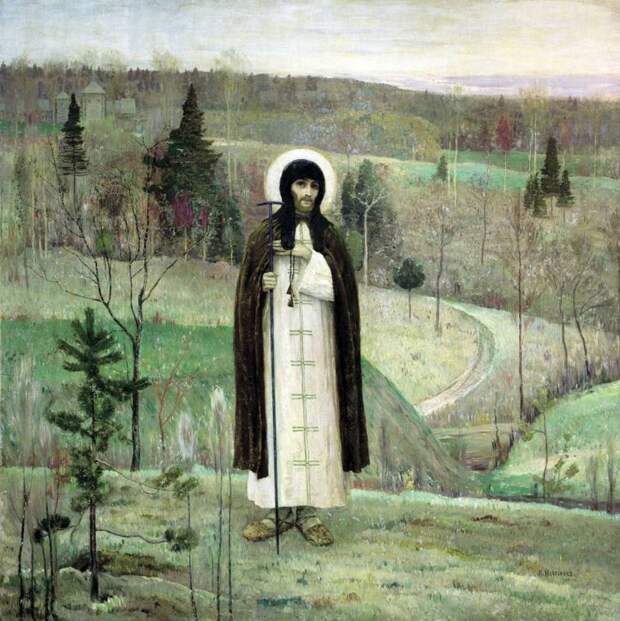 Нестеров - Преподобный Сергий Радонежский. 1899