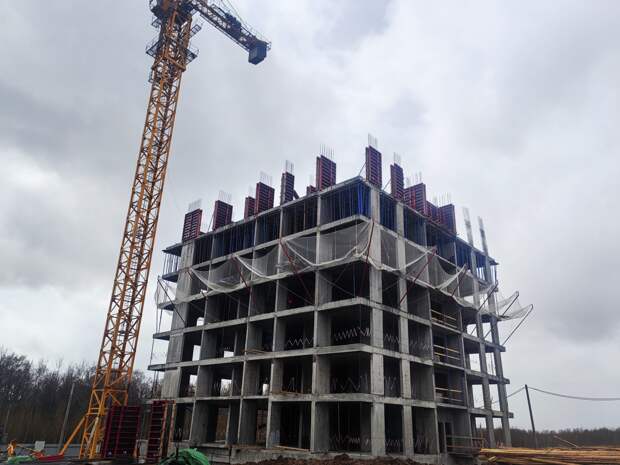 Началась активная фаза строительства первых домов в Ольгино