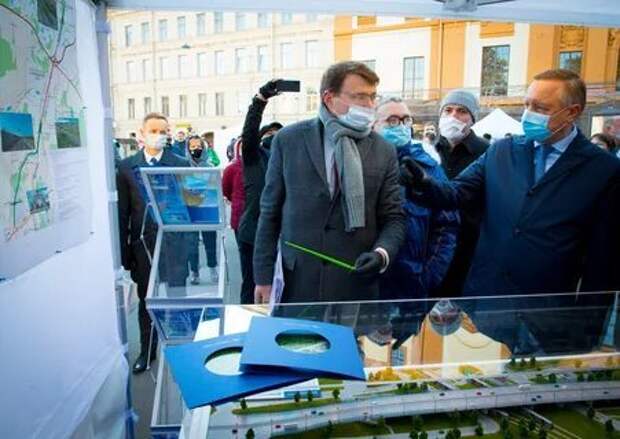В начале 2021 года в Петербурге начнется строительство Широтной магистрали скоростного движения - Беглов