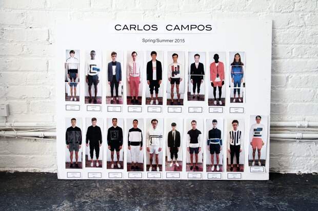 Carlos Campos SS15 Model Board