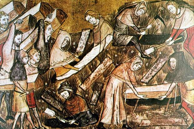 «Чёрная смерть». (sundukistorii.blogspot.com) Средневековая история чумы