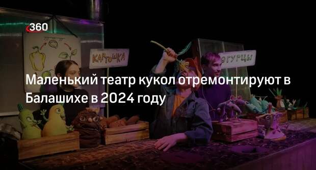 Маленький театр кукол отремонтируют в Балашихе в 2024 году