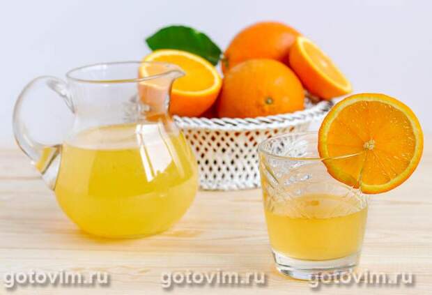 Апельсиновый квас. Фотография рецепта