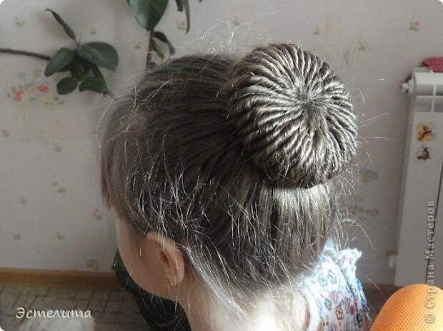 Мастер-класс Прическа Плетение Шишечка из жгутов Волосы фото 1