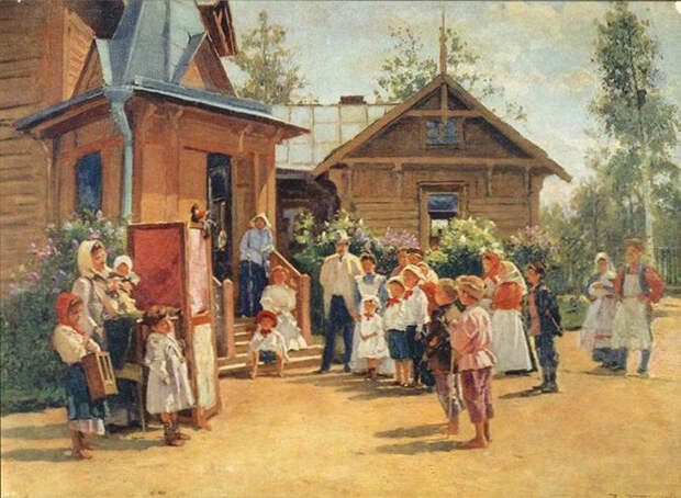 Дачная жизнь на картинах русских художников