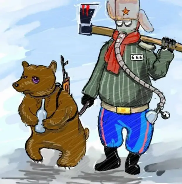 Картинка злой русский