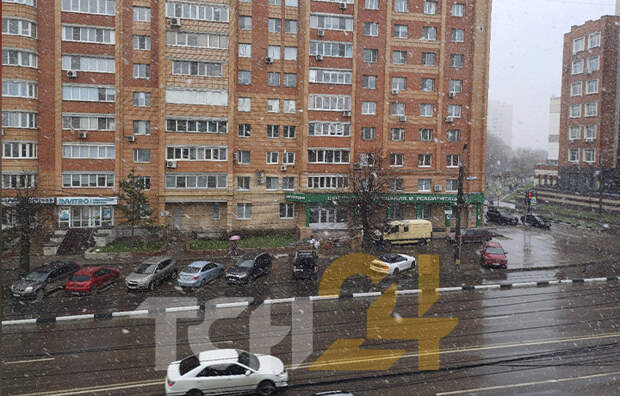 Тулу снова накрыл снегопад 29 апреля