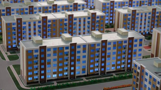 Макет многоквартирных домов Макет многоквартирных домов