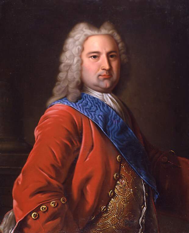 Портрет герцога Курляндского Эрнста Иоганна Бирона (1737-1740). Неизвестный художник XVIII столетия. Рундальский дворец, Латвия 