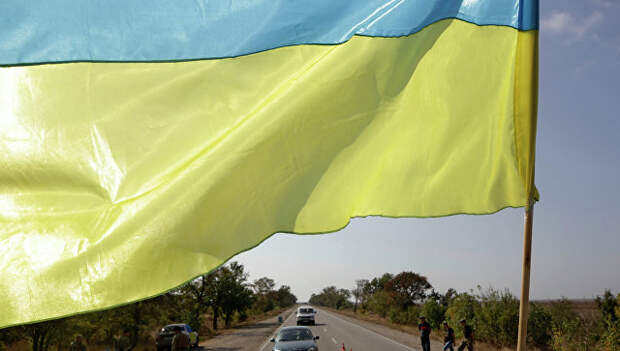 Граница Украины и Крымаю Архивное фото