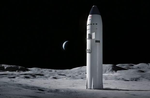 SpaceX starship lander moon NASA