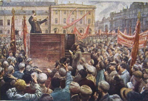 Большевистский фотошоп фото с Лениным: задолго до появления графических редакторов...