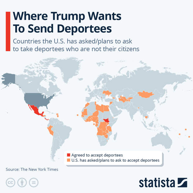Infographic: Where Does Trump Want to Send Deportees? | Statista