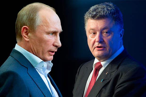 Владимир Путин, Петр Порошенко.  Фото: Дни.Ру