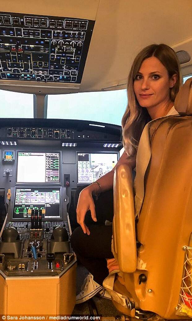 She posts behind-the-scenes shots of her job and globe-trotting lifestyle