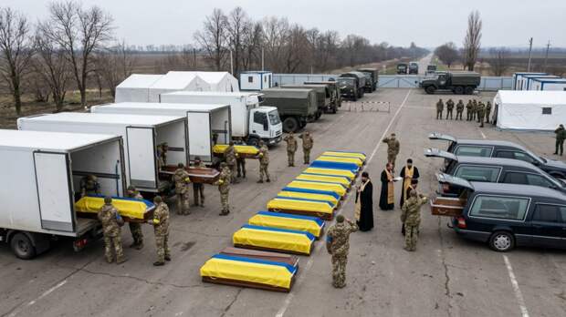 Россия передала Украине 1000 тел погибших боевиков ВСУ