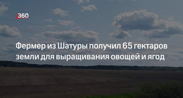 Фермер из Шатуры получил 65 гектаров земли для выращивания овощей и ягод