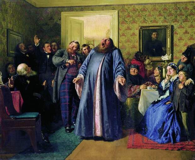 Василий Перов — «Сельский крестный ход на Пасху» (1861 год) А вот как в деревнях отмечали светлы пра