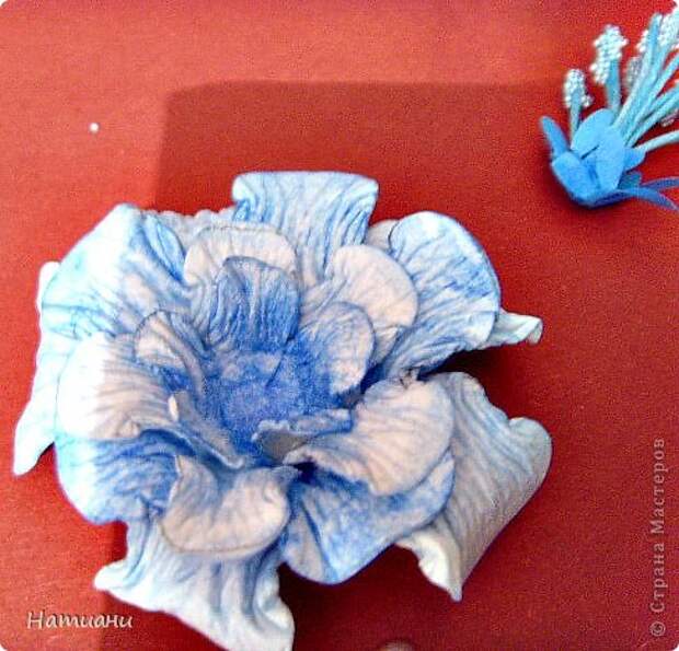 Мастер-класс Поделка изделие Бумагопластика Цветы из акварельной бумиги МК Бумага фото 18