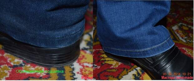 Как подшить джинсы с сохранением  шва
