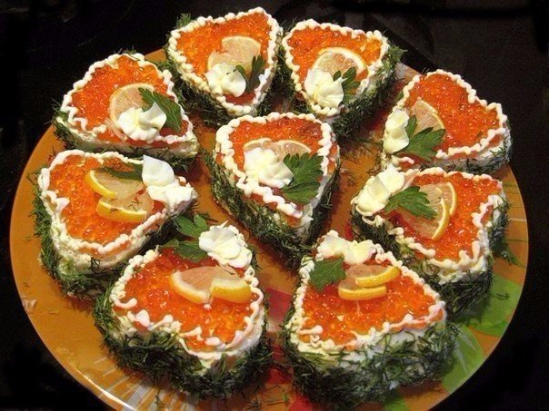 6 самых красивых и вкусных закусок