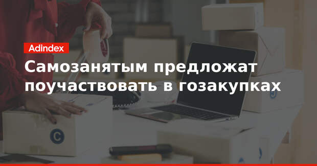 Самозанятым предложат поучаствовать в госзакупках