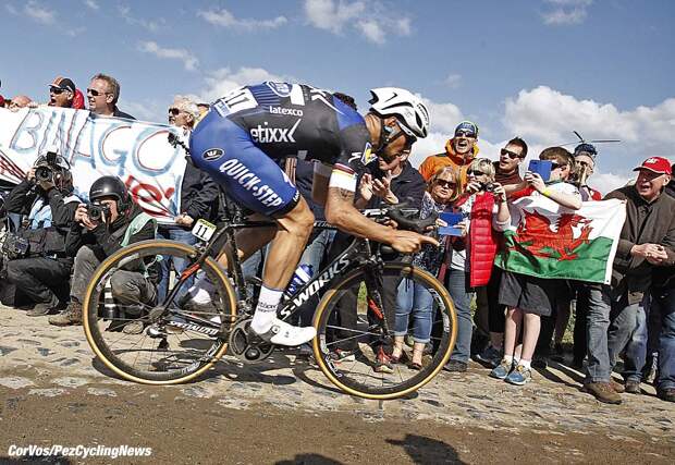 Roubaix - France - wielrennen - cycling - radsport - cyclisme - Tom Boonen (Belgium / Team Etixx - Quick Step) pictured during Paris - Roubaix 2016 World Tour Cycling race - photo Marketa Navratilova/Cor Vos © 2016