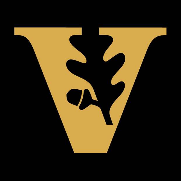 Логотип Vanderbilt University. Пример негативного пространства в логотипах.