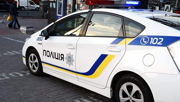 Автомобиль украинской полиции в Киеве. Архивное фото