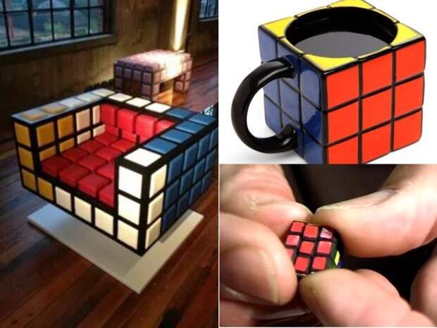 В мире по мотивам кубика Рубика созданы всевозможные вещи.