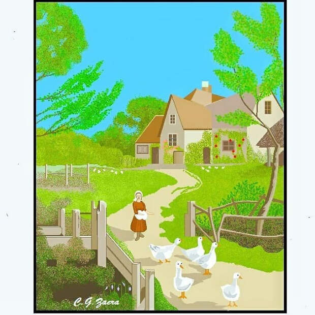 Детализированные картины в MS Paint от 91-летней испанки