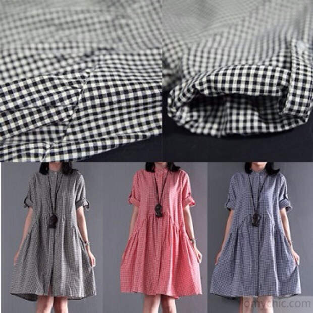 New_cotton_summer_dress_blue_plaid_oversize_shift_dress_maternity_sundress5 (363x363, 139Kb)