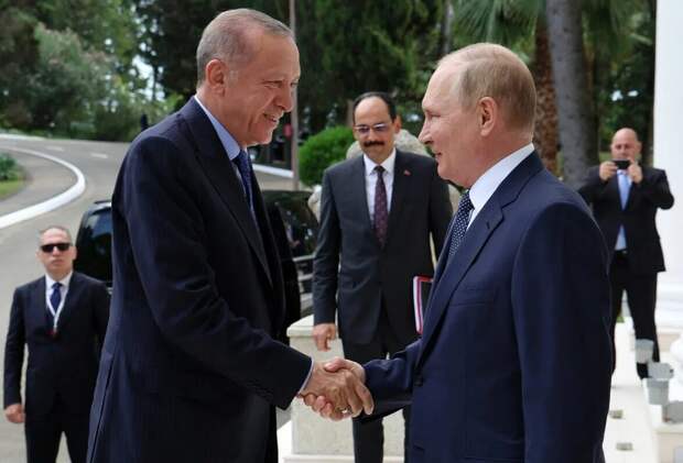 Из открытых источников в интернете. Президент Турции Реджеп Эрдоган и президент РФ Владимир Путин.