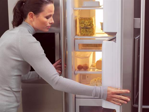 горячая еда в холодильнике