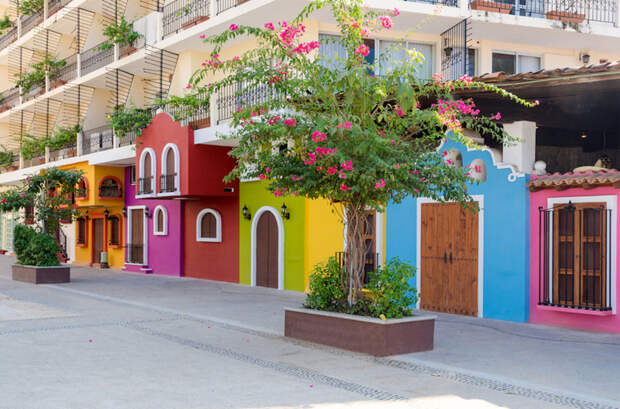 Puerto Vallarta, Mexico Puerto Vallarta, Mexico архитектура, пейзаж, разноцветные города, юмор