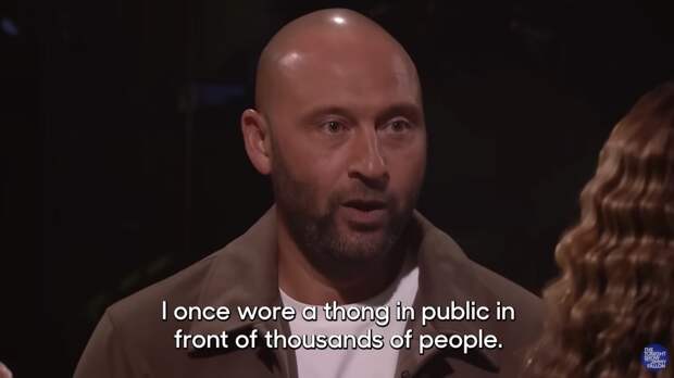 Derek Jeter admits to wearing a gold thong